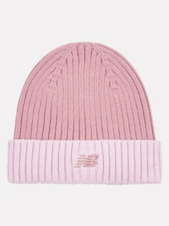 New Balance Contrast Beanie Pink Hot