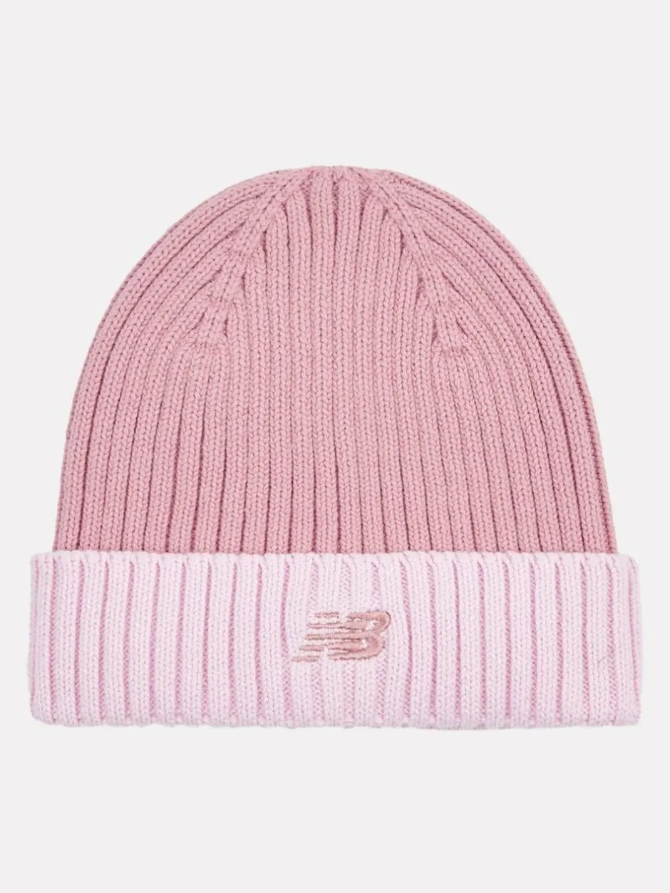 New Balance Contrast Beanie Pink Hot