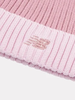New Balance Contrast Beanie Pink Hot
