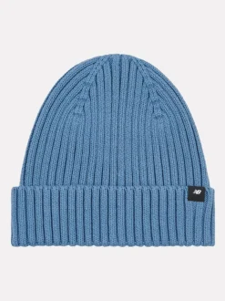 New Balance Shoreline Blue Tab Beanie Hat Hot
