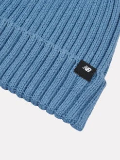 New Balance Shoreline Blue Tab Beanie Hat Hot