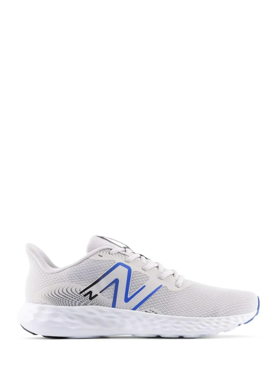 New Balance White/Blue Mens 411 Trainers Clearance