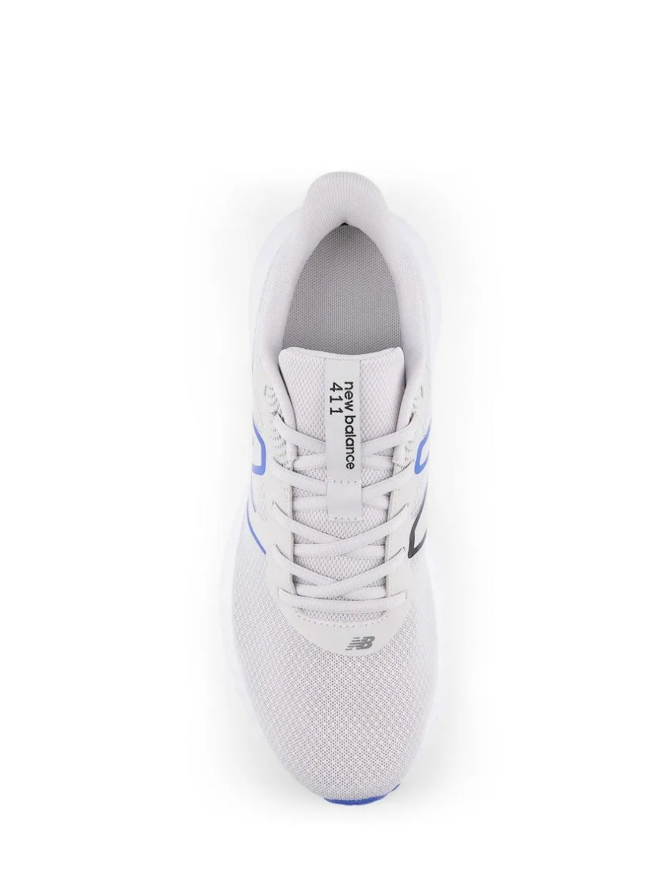 New Balance White/Blue Mens 411 Trainers Clearance