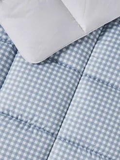Night Lark Gingham 4.5 Tog Coverless Duvet Set Best
