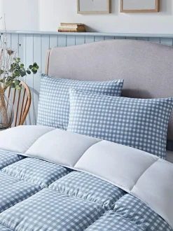 Night Lark Gingham 4.5 Tog Coverless Duvet Set Best