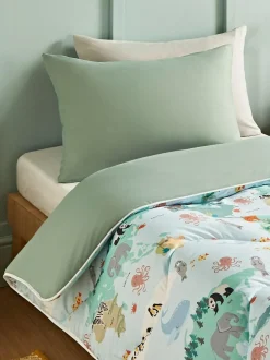 Night Lark Junior Coverless Duvet Set 4.5 4.5 Tog Tog Animal Atlas Sale