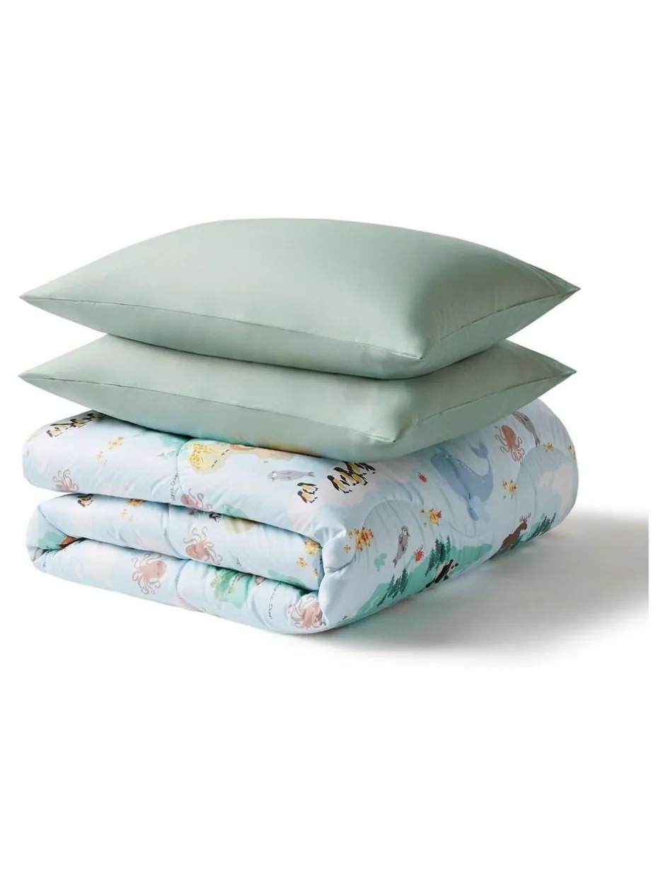 Night Lark Junior Coverless Duvet Set 4.5 4.5 Tog Tog Animal Atlas Sale