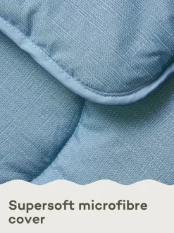 Night Lark Linen 4.5 Tog Coverless Duvet Blue Sale