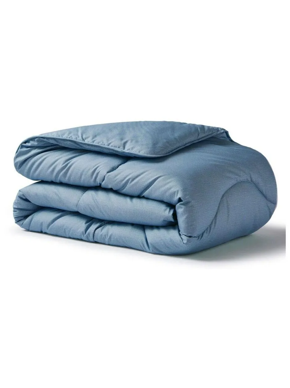 Night Lark Linen 4.5 Tog Coverless Duvet Blue Sale