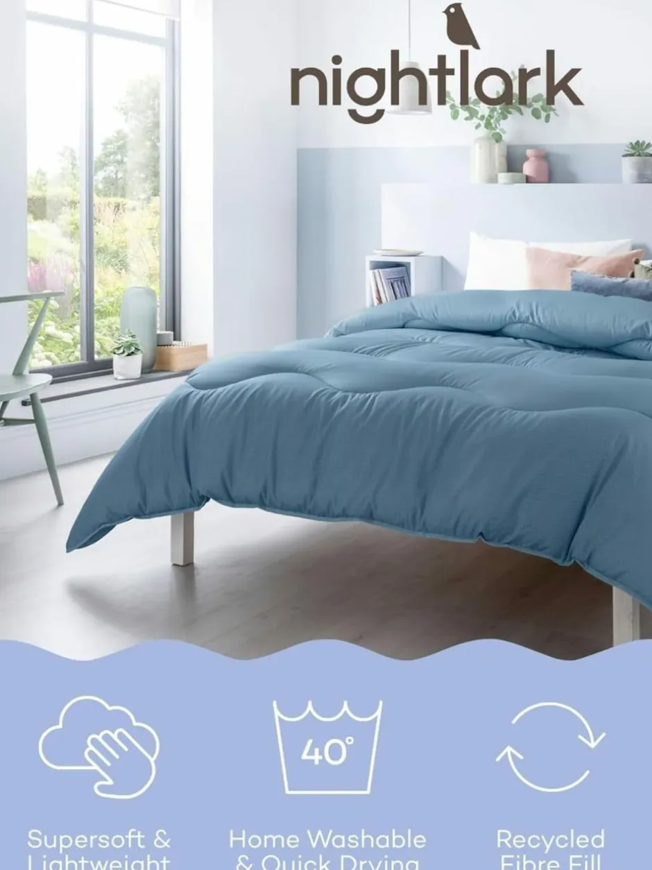 Night Lark Linen 10.5 Tog Coverless Duvet Blue Online
