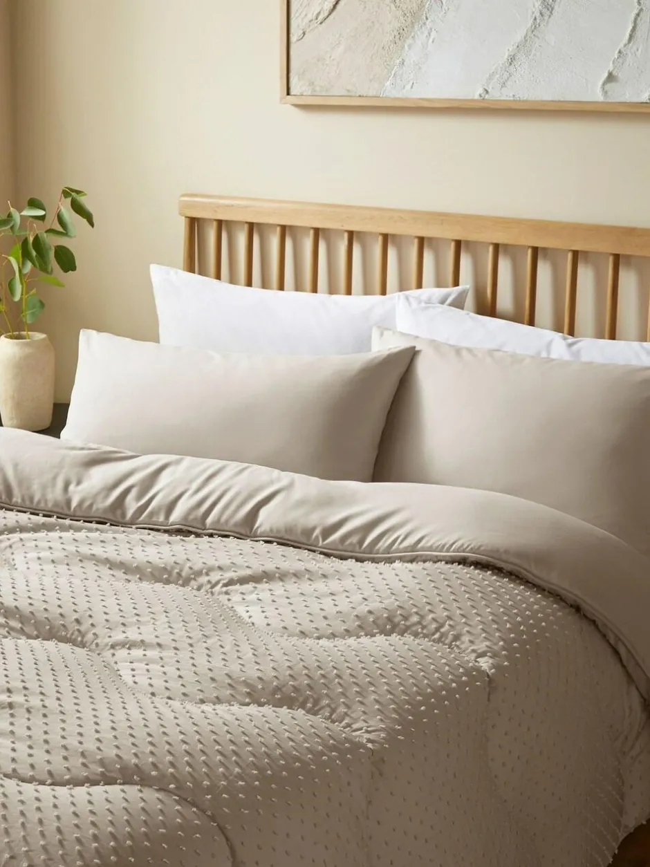 Night Lark Natural Oat 10.5 Tog Coverless Duvet and Pillowcase Set Online
