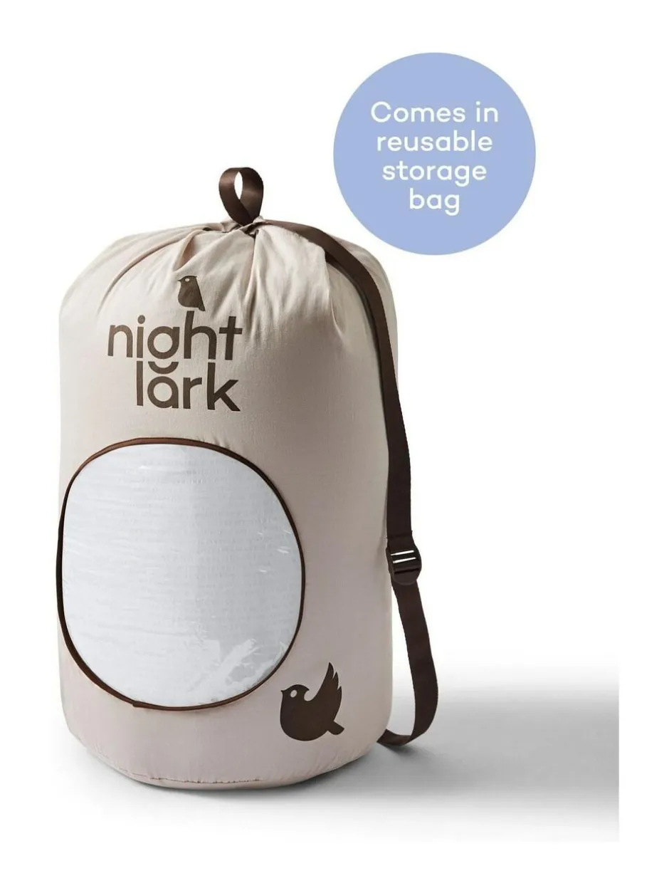 Night Lark Seersucker Coverless Duvet and Pillowcase 10.5 Tog Set Polar White Sale