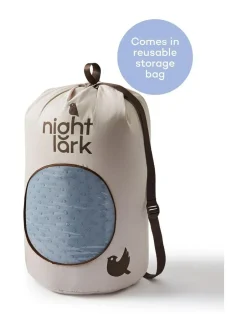 Night Lark Tufted Dot Coverless 10.5 Tog Duvet and Pillowcase Set Dusk Blue Hot