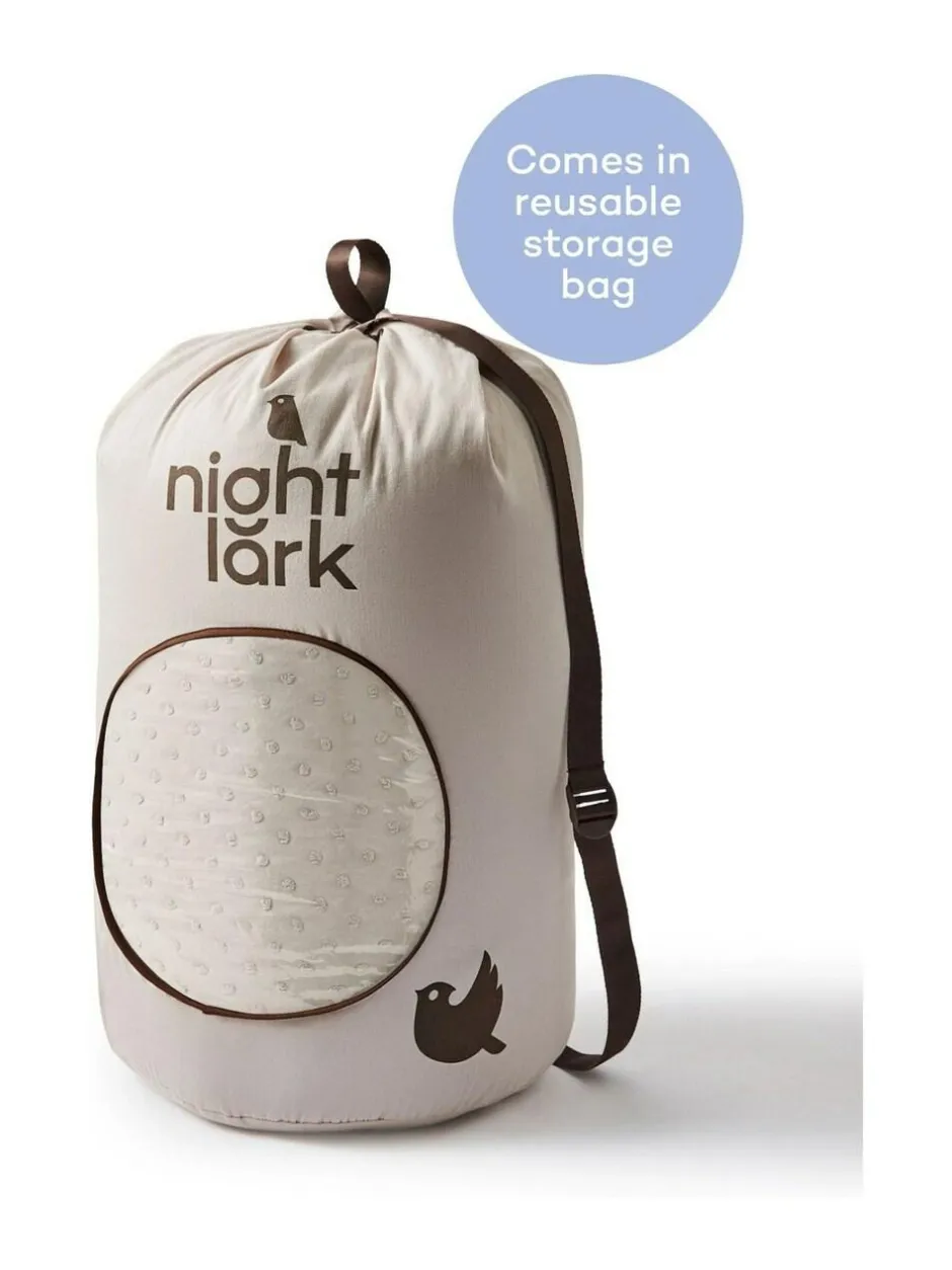 Night Lark Tufted Dot Coverless 10.5 Tog Duvet and Pillowcase Set Warm Sand New