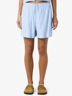 NOISY MAY Blue Stripe Shorts Clearance