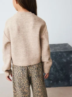 Next Oatmeal Button Up Cardigan (3-16yrs) Outlet