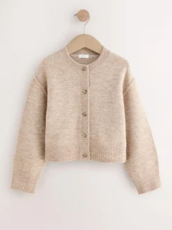 Next Oatmeal Button Up Cardigan (3-16yrs) Outlet