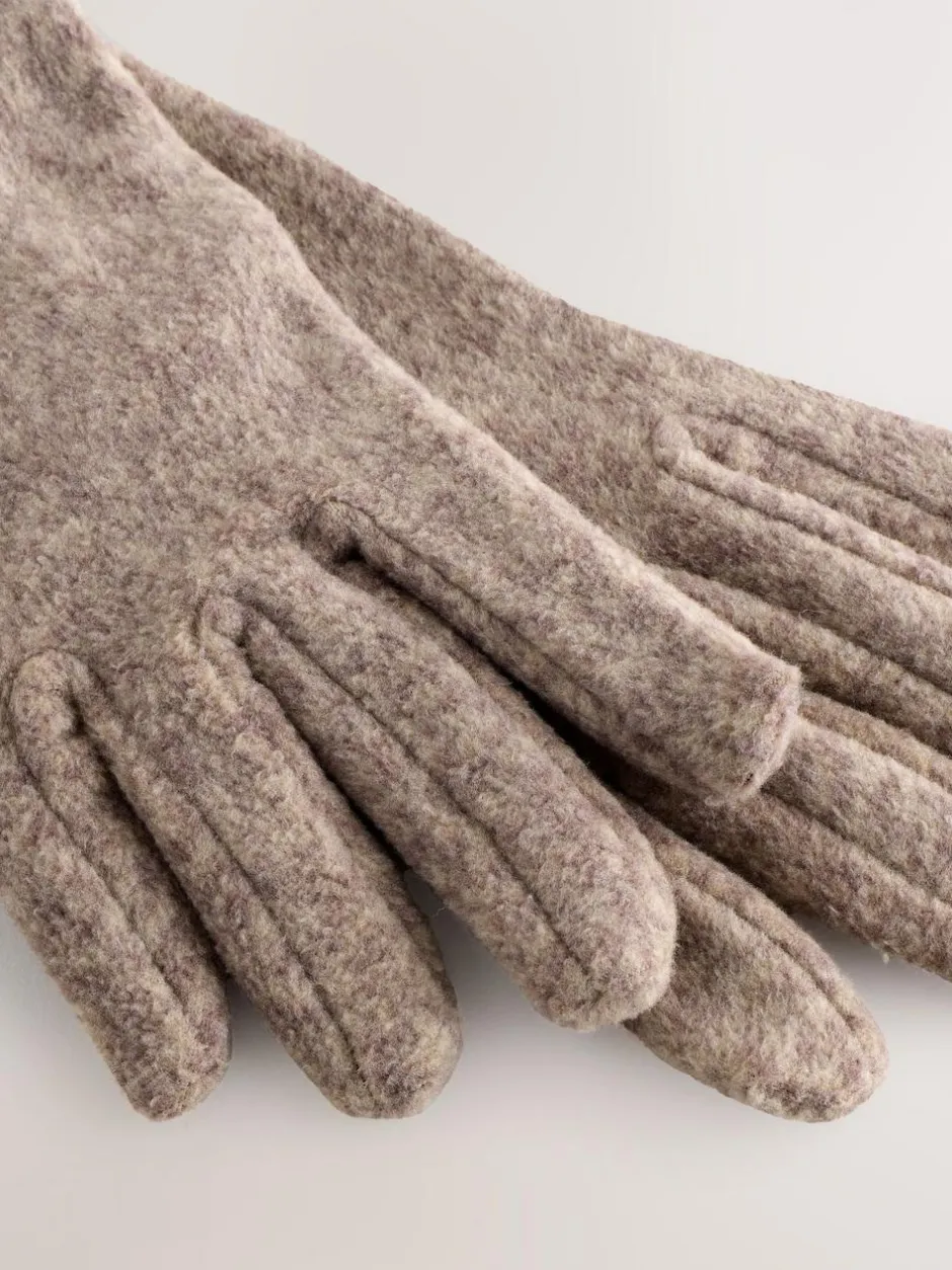 Next Oatmeal Fleece Gloves