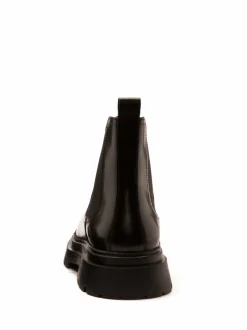 Off The Hook Black Turner Leather Chelsea Boots Clearance