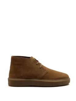 Off The Hook Brown Jethro Suede Leather Casual Lace-Up Chukka Boots New