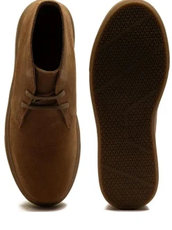 Off The Hook Brown Jethro Suede Leather Casual Lace-Up Chukka Boots New