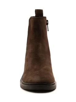 Off The Hook Kiki Patent Leather Ankle Chelsea Boots Brown Online