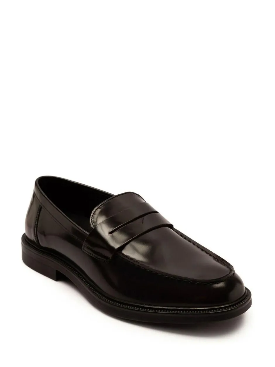 Off The Hook Brown Perry Loafer Smooth Leather Shoes Online