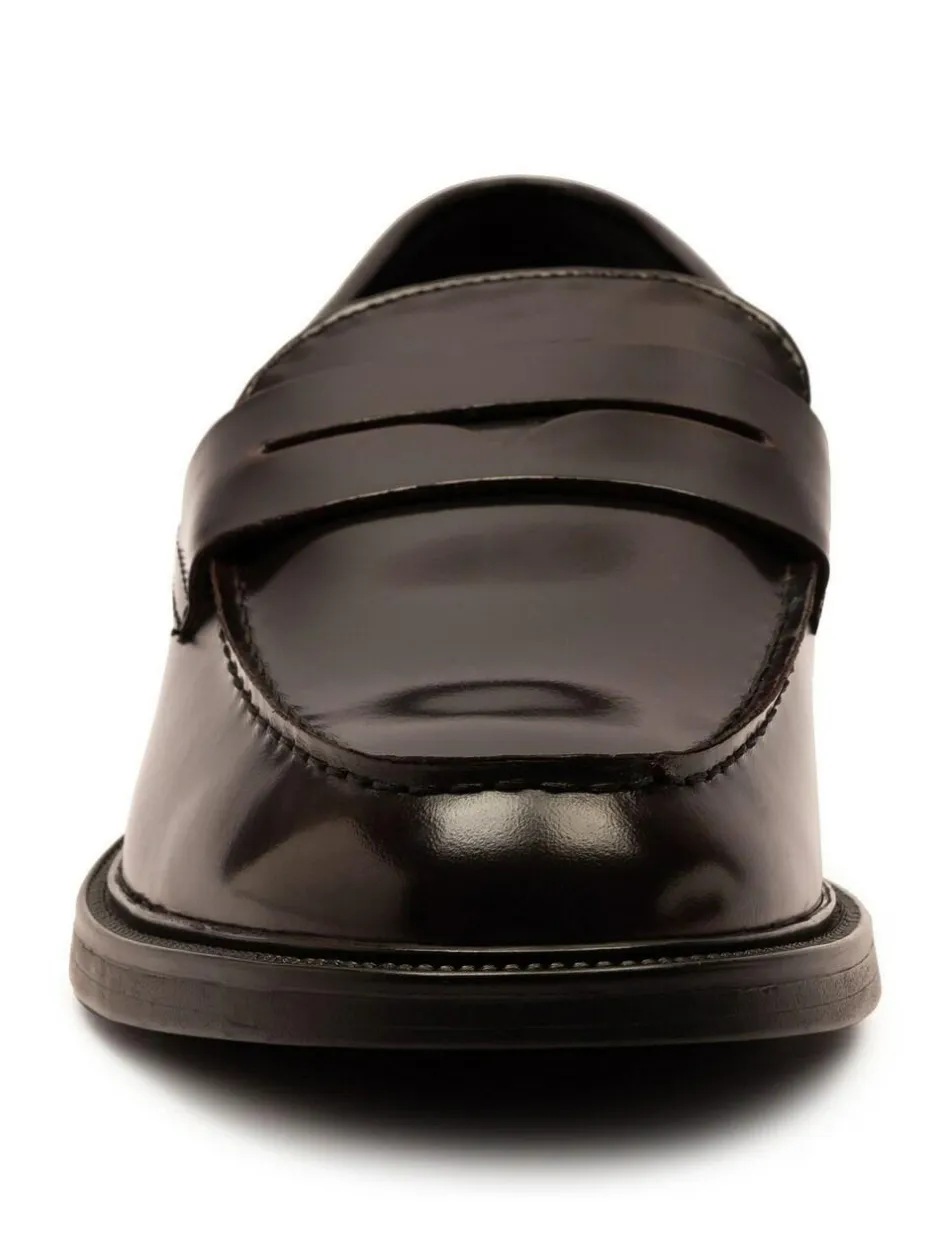 Off The Hook Brown Perry Loafer Smooth Leather Shoes Online