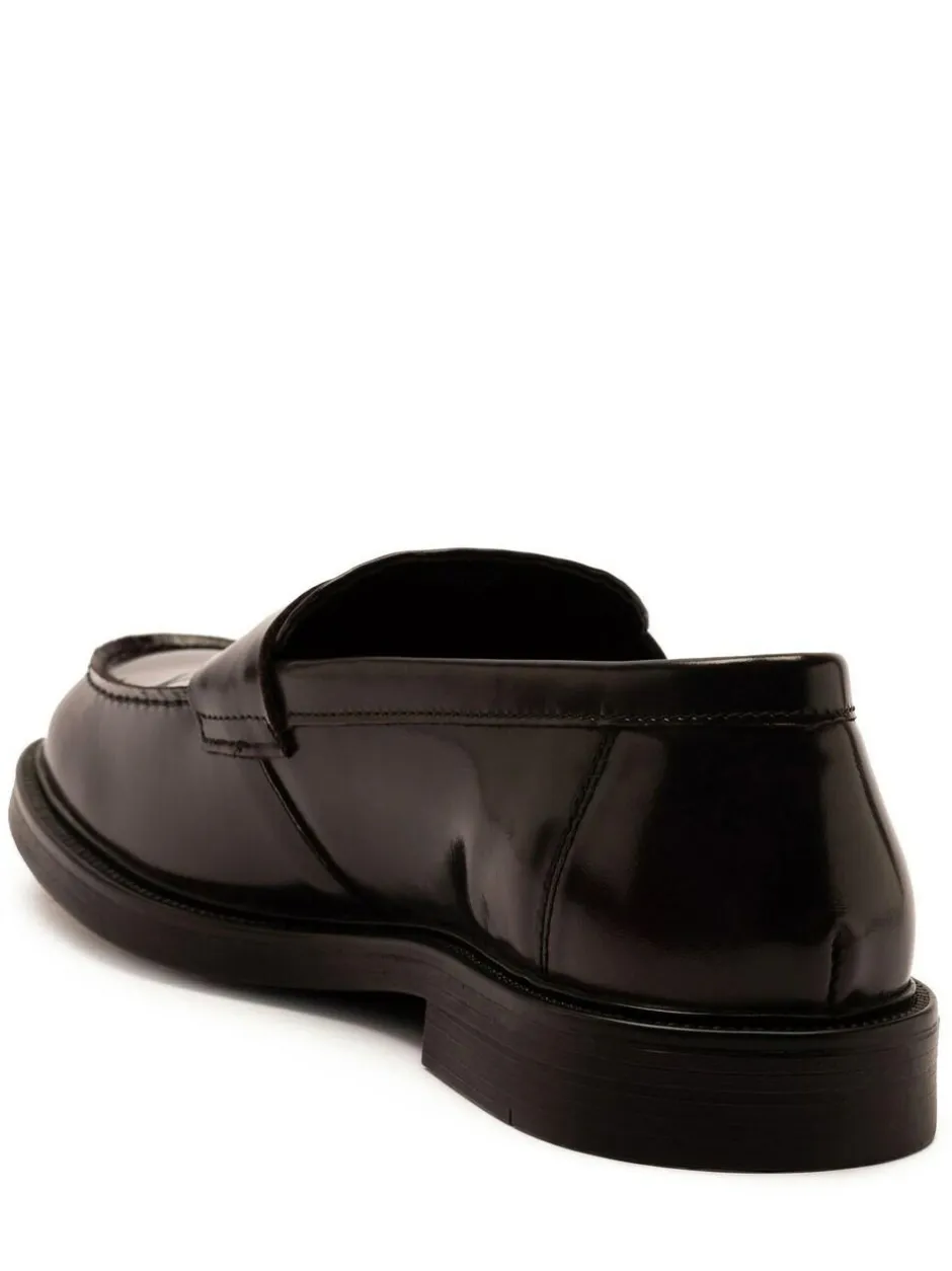 Off The Hook Brown Perry Loafer Smooth Leather Shoes Online