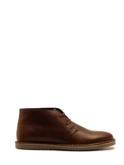 Off The Hook Sahara Suede Leather Desert Lace-Up Chukka Boots Dark Brown New