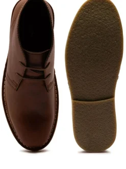 Off The Hook Sahara Suede Leather Desert Lace-Up Chukka Boots Dark Brown New