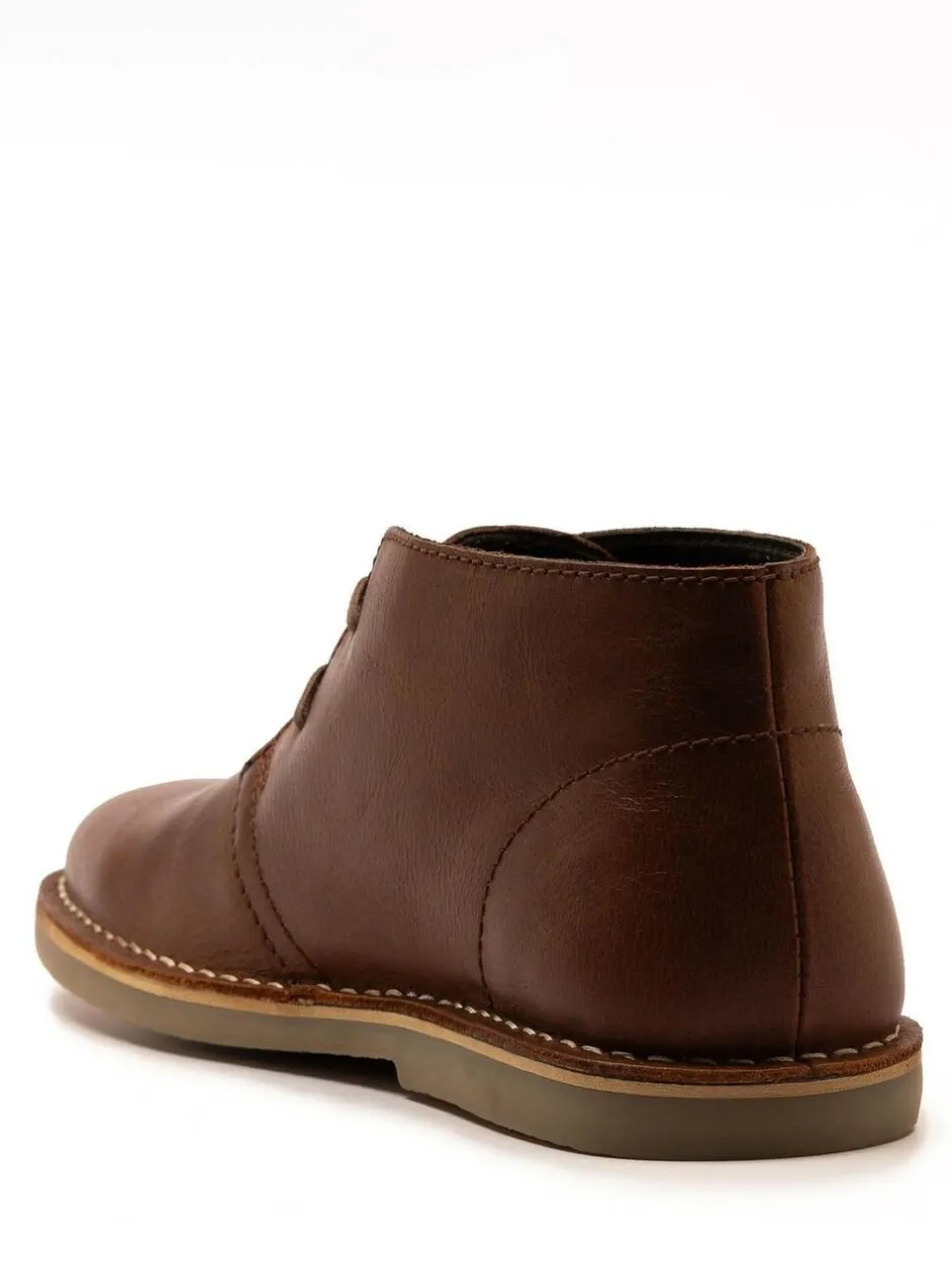 Off The Hook Sahara Suede Leather Desert Lace-Up Chukka Boots Dark Brown New