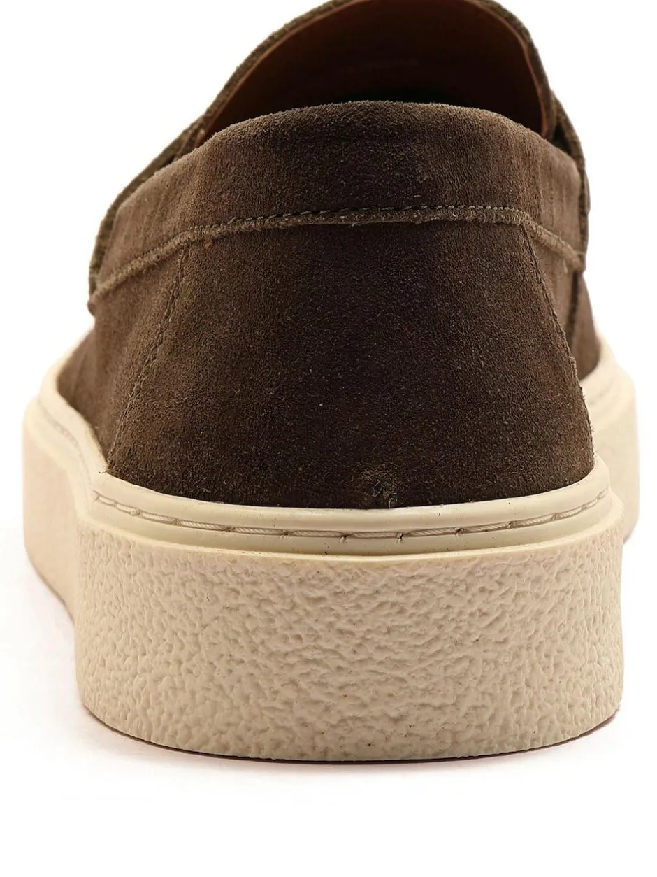 Off The Hook Green Rory Loafers Tassel Casual Slip On Suede Leather Shoes Outlet