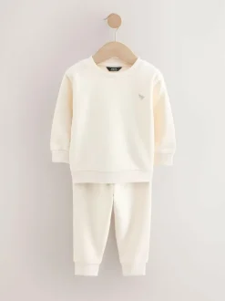 Next Sweatshirt and Joggers Set 2 Pack (3mths-7yrs) Off White/Cement Best