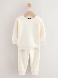 Next Sweatshirt and Joggers Set 2 Pack (3mths-7yrs) Off White/Cement Best