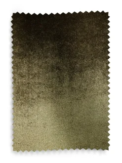 Next Liquid Velvet Blackout/Thermal Eyelet Curtains Olive Green Clearance