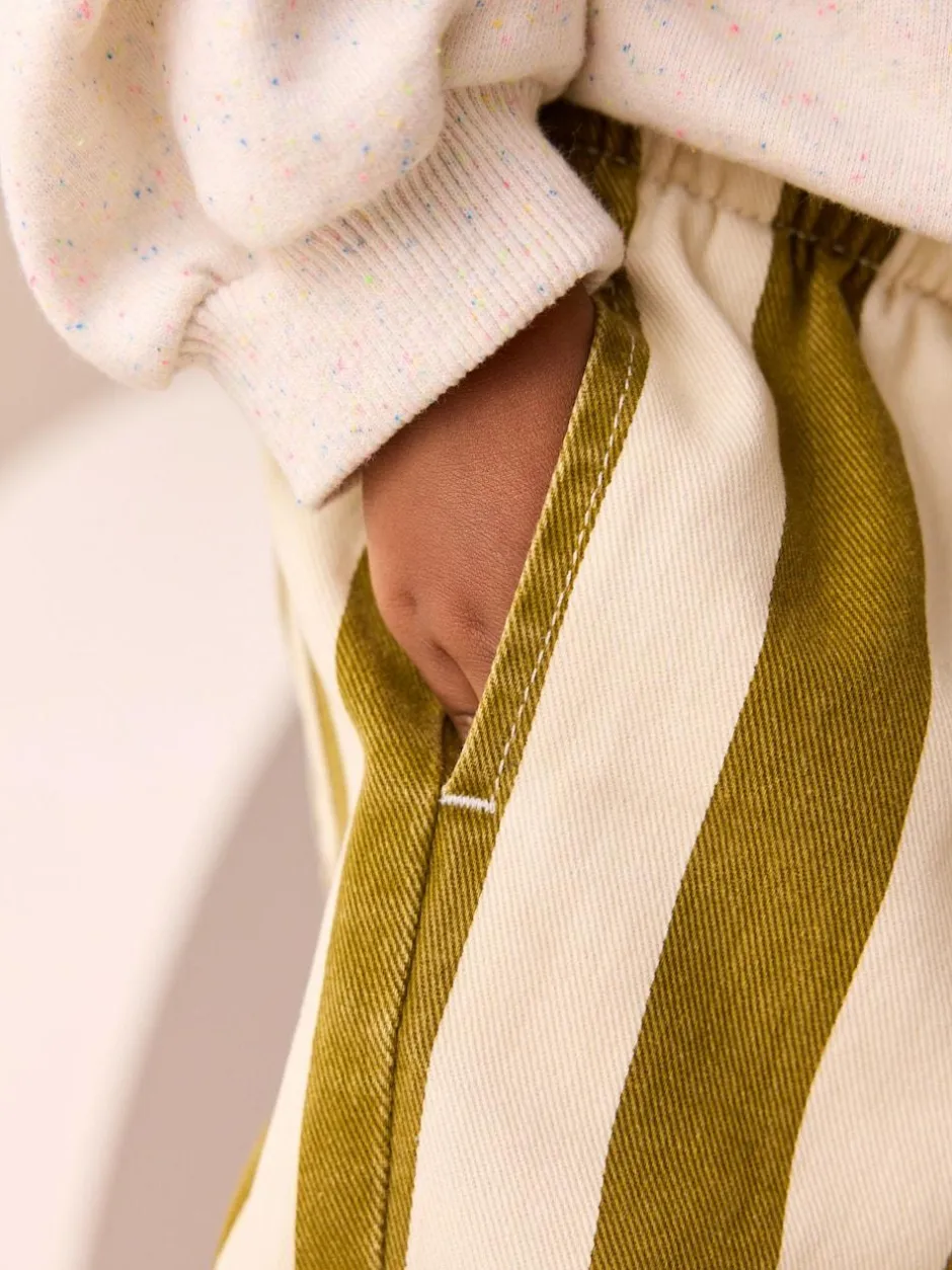 Next Stripe Trousers (3mths-7yrs) Olive Green Best