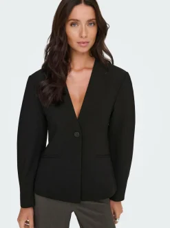 ONLY Black Balloon Sleeve Blazer Best
