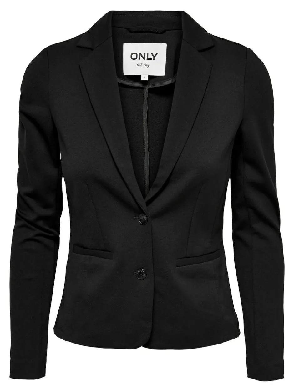 ONLY Black Button Up 100% Cotton Blazer Clearance