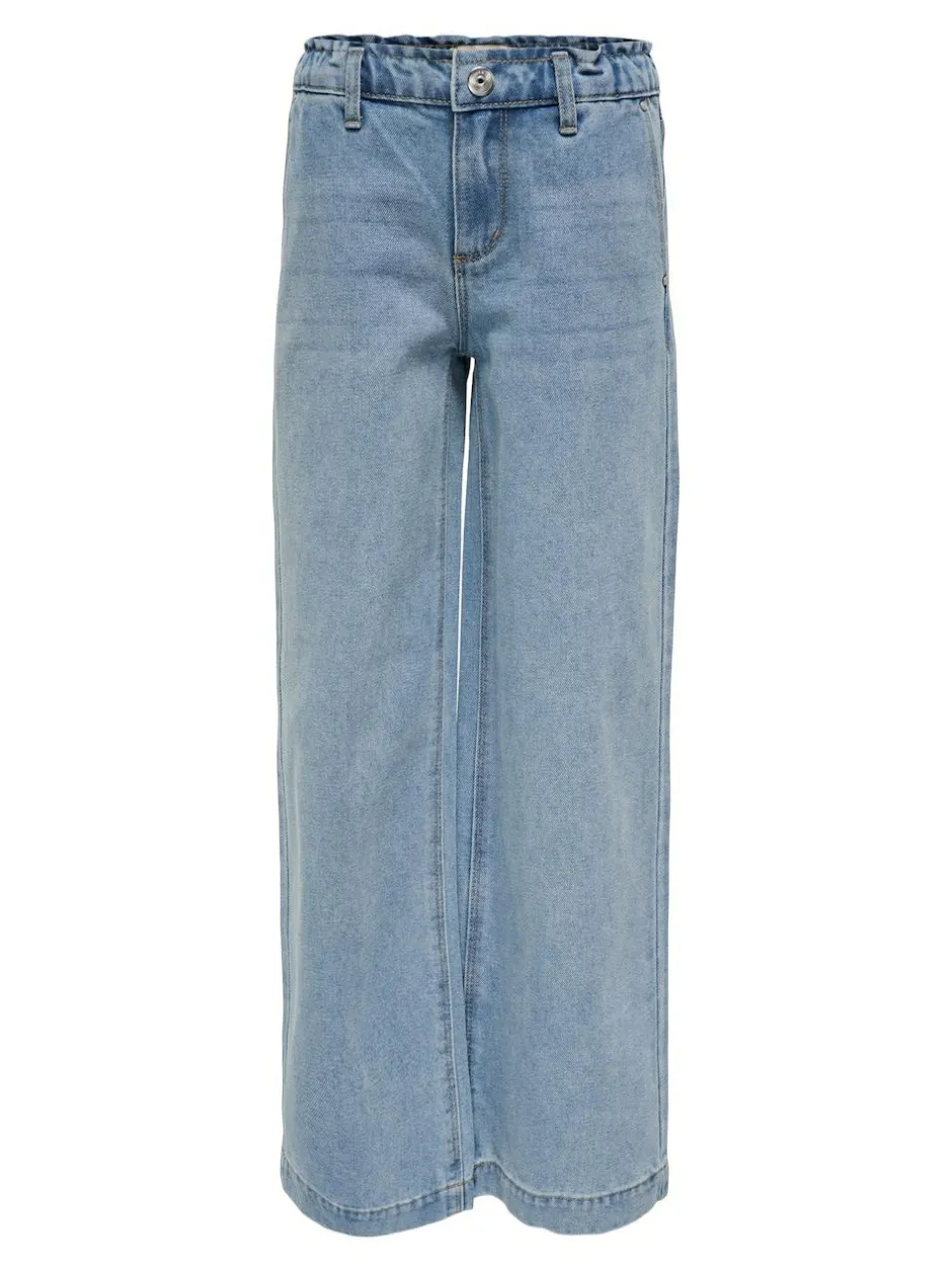 ONLY KIDS Blue Commet Wide Leg Elasticated Waist Jeans