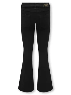 ONLY KIDS Flare Leg Jeans With Adjustable Waist Black
