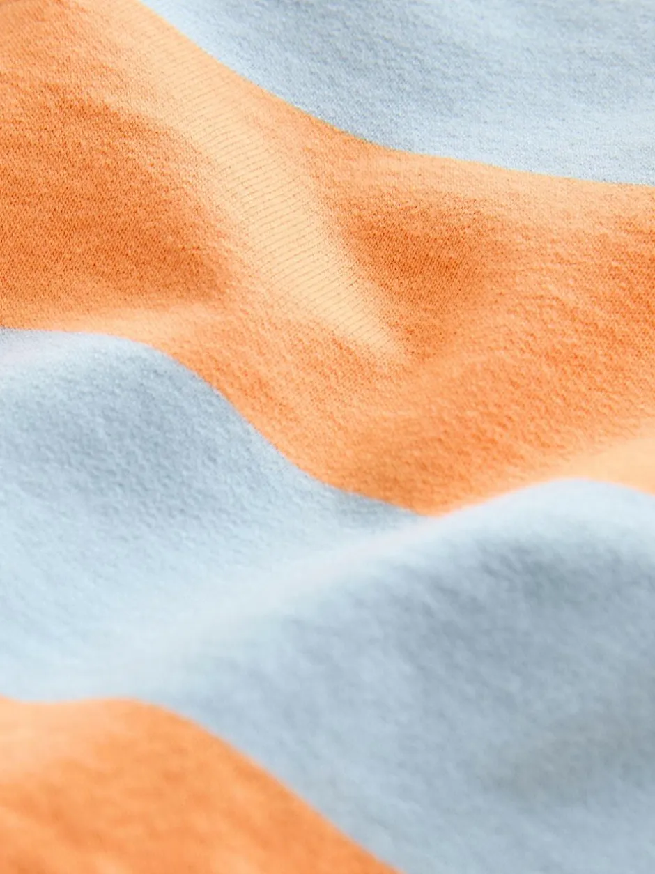 Next Orange & Blue Stripe All-Over Print Crew Neck Sweatshirt (3mths-7yrs) Hot