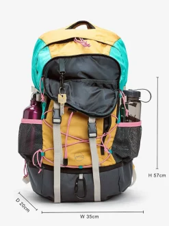 Next Orange Colourblock Active Sports 30L Hiking Bag With Waterproof Cover Hot