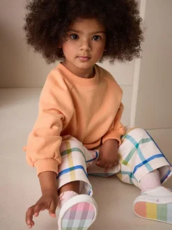 Next Orange Crew Neck Sweatshirt (3mths-7yrs) Outlet