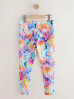 Next Orange/Blue Floral Leggings (3-16yrs) Online