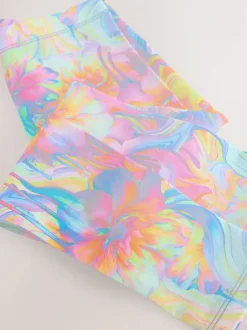 Next Orange/Blue Floral Leggings (3-16yrs) Online