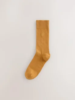 Next 8 Pack Embroidered Lasting Fresh Socks Orange/Green/Blue Online
