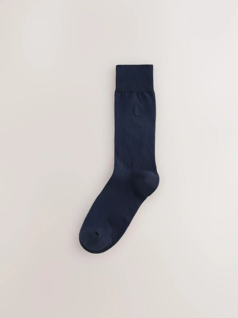 Next 8 Pack Embroidered Lasting Fresh Socks Orange/Green/Blue Online