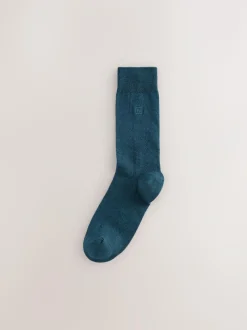 Next 8 Pack Embroidered Lasting Fresh Socks Orange/Green/Blue Online