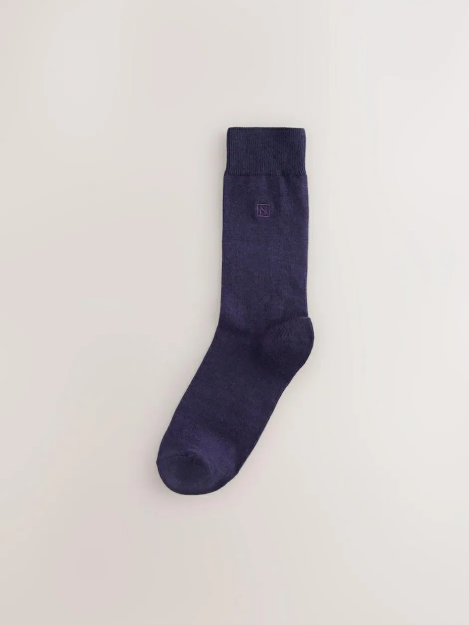 Next 8 Pack Embroidered Lasting Fresh Socks Orange/Green/Blue Online